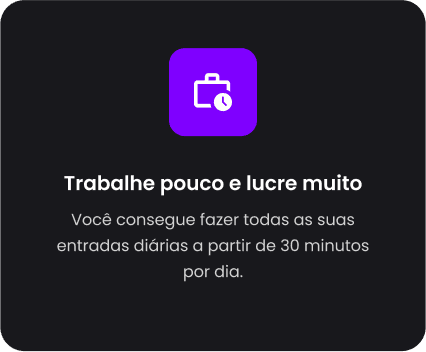 Imagem escrito trabalhe pouco lucre muito com nosso metódo!